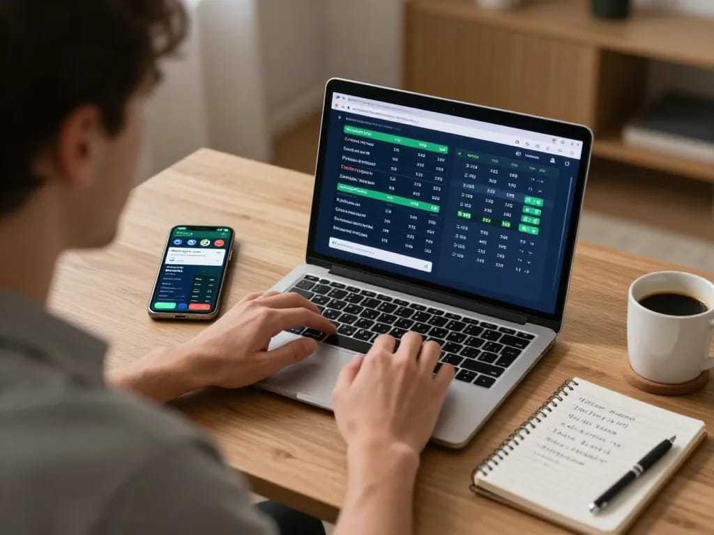 Engaging in live sports betting at home using the 888b platform on a laptop and mobile