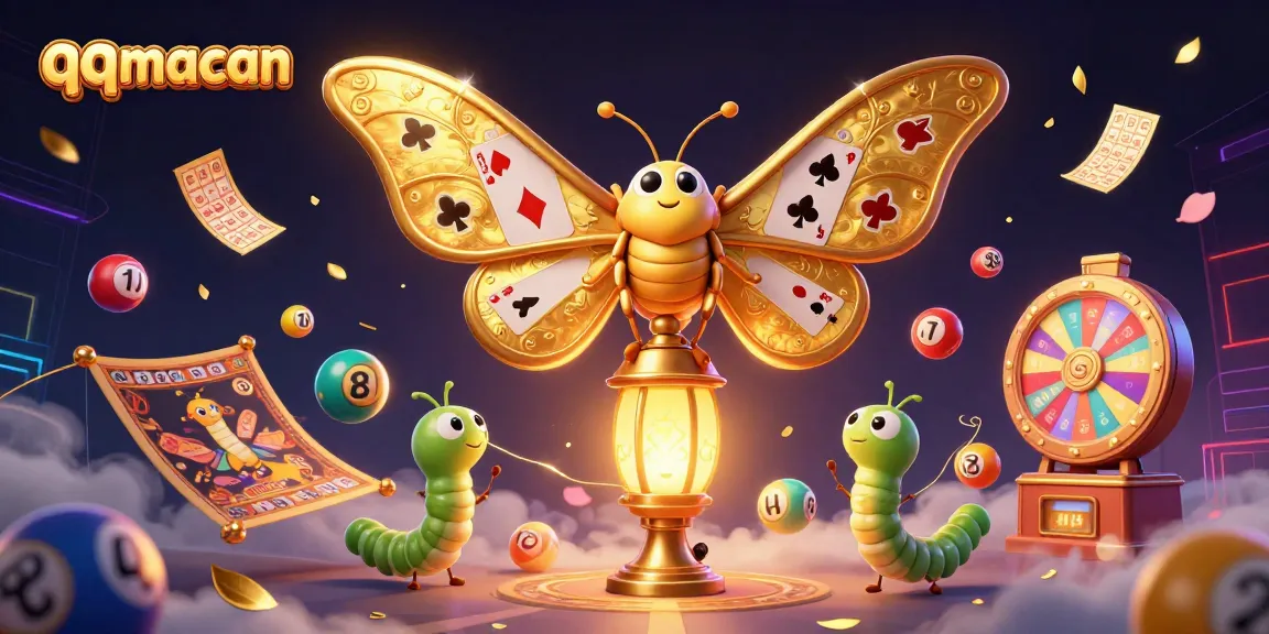 Spin lucky prizes at qqmacan with vibrant lottery elements and captivating characters in 3D casino art.