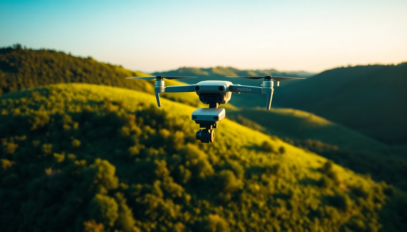 Dji terra drone surveying a landscape, capturing high-resolution data.