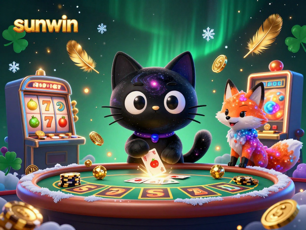 Experience thrilling cosmic gaming adventures at sunwin with vibrant characters and slot machines.