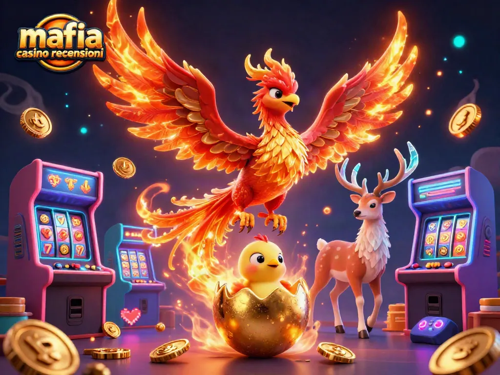 Enjoy the thrilling mafia casino recensioni scene with a phoenix and games amidst vibrant casino elements.