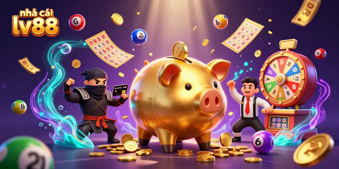 Engage with nhà cái lv88 as the golden piggy bank sumo wrestler dominates the casino scene.