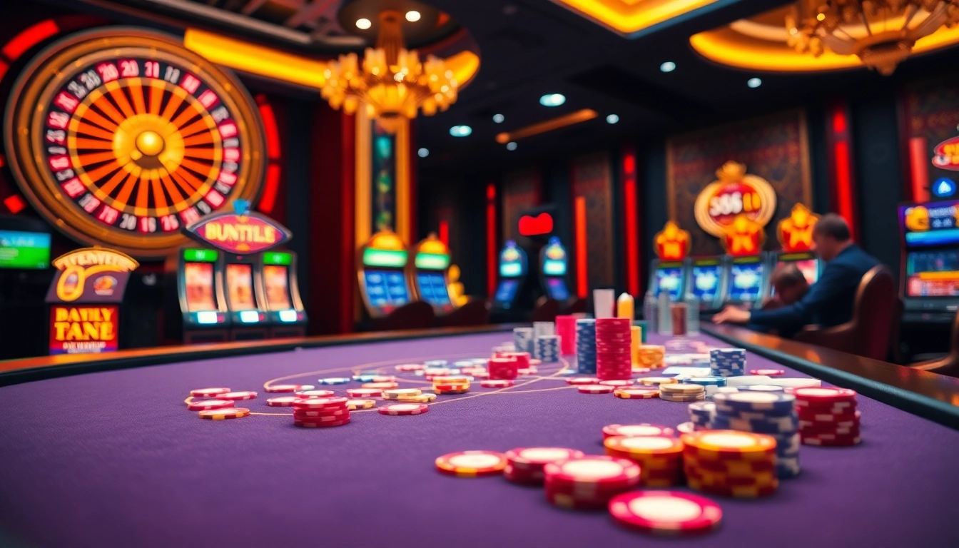 Experience thrilling poker gameplay at 98win with vibrant casino elements and engaging players.
