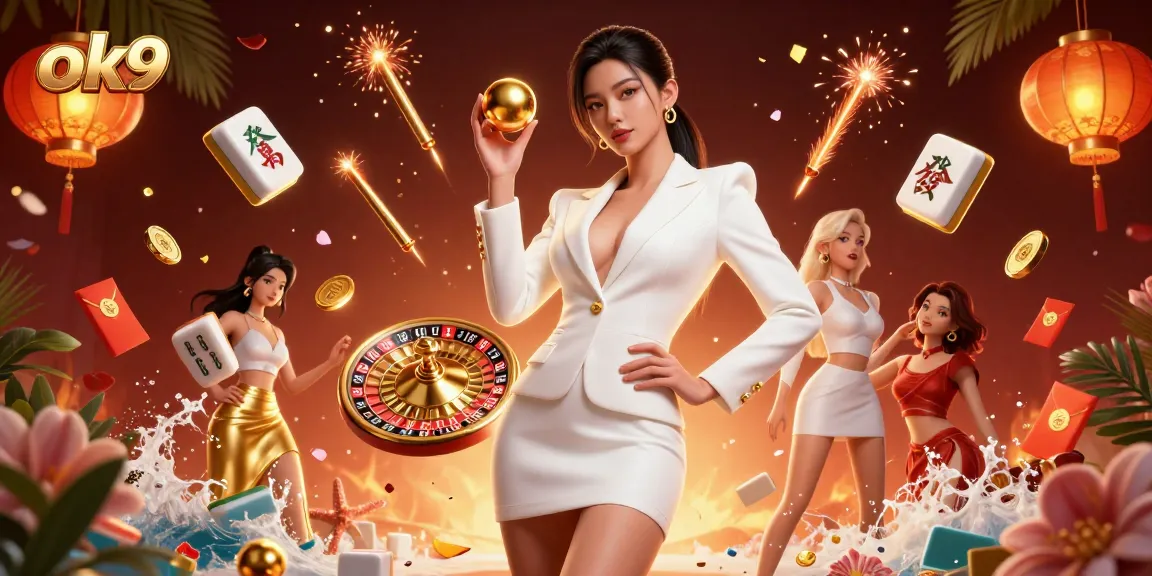Experience thrilling gaming moments at ok9 with a stunning roulette ball and luxurious casino ambiance.