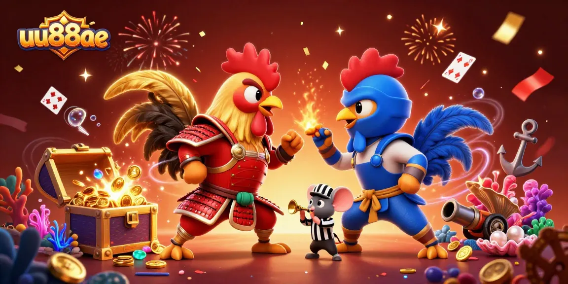 Engage with exciting gameplay at uu88ae featuring dynamic fighting roosters and casino elements.