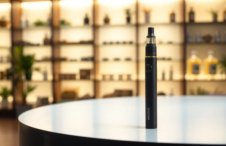 Buy DMT vape pen showcased elegantly in a calming environment.