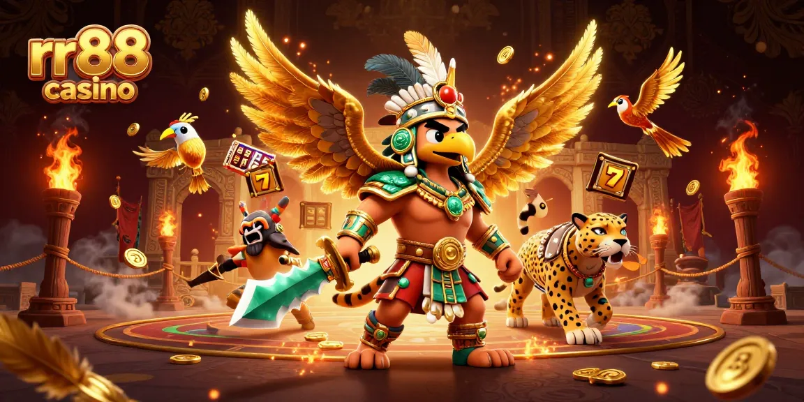 Experience exhilarating gaming with rr88 casino featuring vibrant warrior elements and thrilling slot symbols.