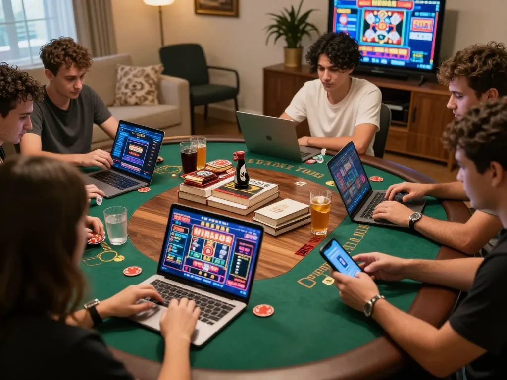 Players enjoying online games at nhà cái uu88 in a cozy home setting, showcasing dynamic gameplay.