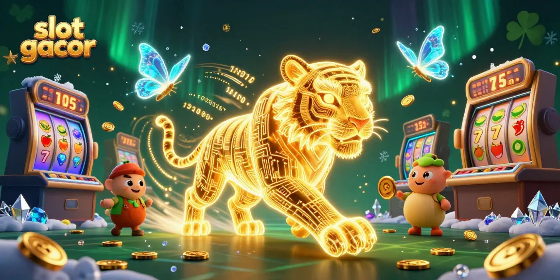 Slot gacor menarik pemain dengan jackpot dan simbol keberuntungan.