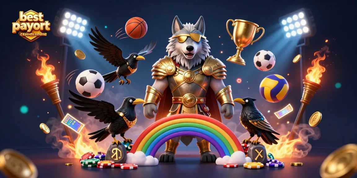 Experience the thrill at the best payout casinos online with Odin, his ravens, and dynamic sports elements.