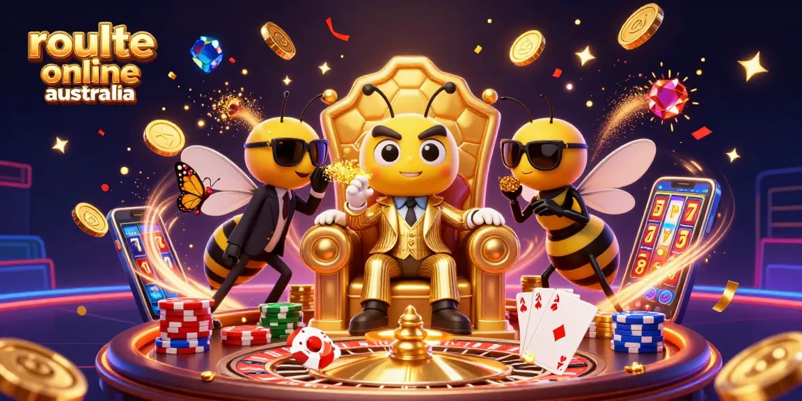 Experience thrilling roulette online Australia in this vibrant 3D casino setting with a bumblebee mob boss.