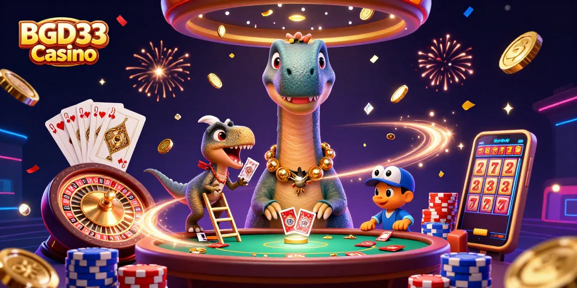 Experience the excitement of BGD33 Casino with dynamic gaming elements and engaging characters.